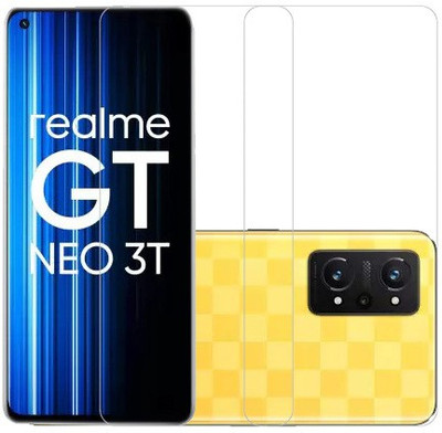 HOBBYTRONICS Tempered Glass Guard for Realme GT Neo 3T(Pack of 2)