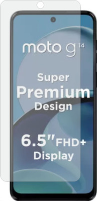 MOBART Tempered Glass Guard for Motorola Moto G14 PAYF0010IN(Pack of 1)
