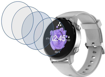 siglaciz Screen Guard for Ambrane Wise-roam Full HD display,bluetooth calling and complete health tracking Smartwatch(Pack of 2)