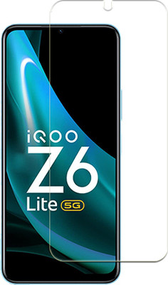 SOMTONE Tempered Glass Guard for iQOO Z6 Lite 5G vivo FRONT(Pack of 1)
