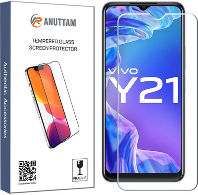 HQ Protection Tempered Glass Guard for Vivo Y21(Pack of 1)