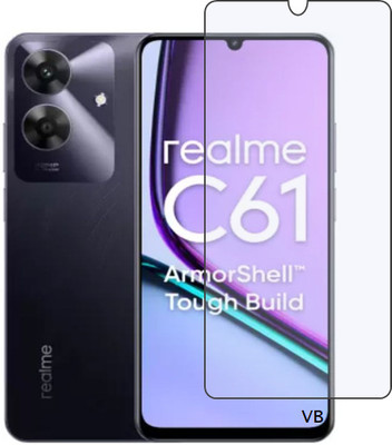 VISHZONE Tempered Glass Guard for Realme C61(Pack of 1)