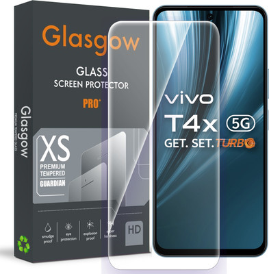 Glasgow Tempered Glass Guard for vivo T4x 5G(Pack of 1)
