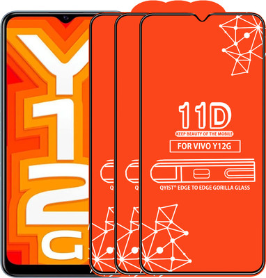 Qyist Tempered Glass Guard for Vivo Y12G(Pack of 3)