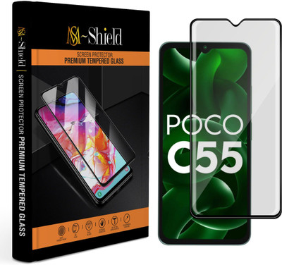 MS-Shield Tempered Glass Guard for POCO C55(Pack of 1)