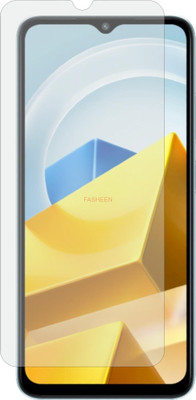 Fasheen Tempered Glass Guard for POCO M 5 (Flexible & Shatterproof)(Pack of 1)