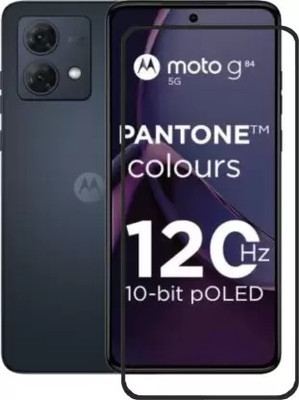 COVJ Tempered Glass Guard for Motorola G84 5G Tempered Glass | Screen Protector Full HD Quality Tempered Glass Anti-Scratch Edge to Edge Coverage with Easy Installation Kit(Pack of 1)