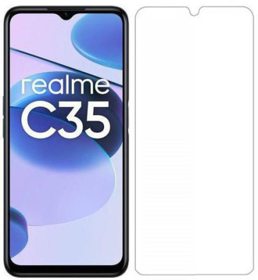 DMJHP Tempered Glass Guard for realme C35(Pack of 1)