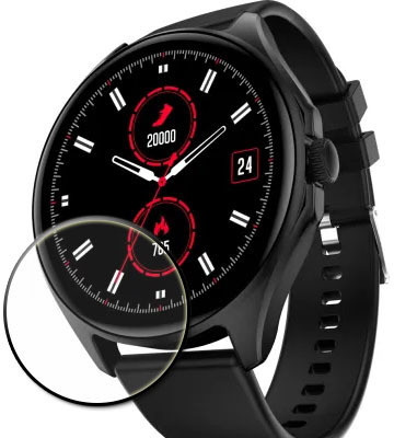 tombik Tempered Glass Guard for 25ff-Fire Boltt Apollo 4 Smartwatch(Pack of 1)