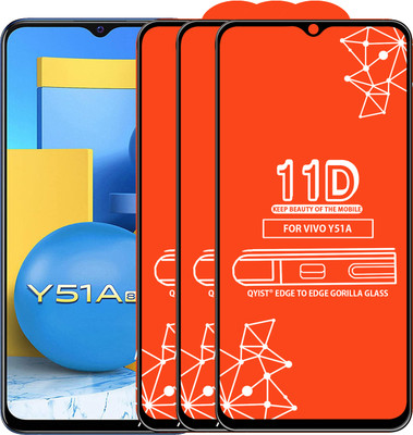 Qyist Tempered Glass Guard for Vivo Y51A(Pack of 3)