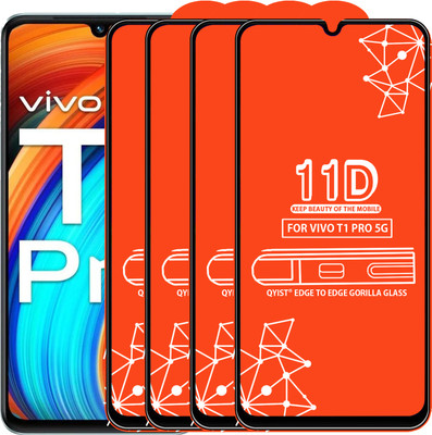 Qyist Tempered Glass Guard for Vivo T1 Pro 5G(Pack of 4)