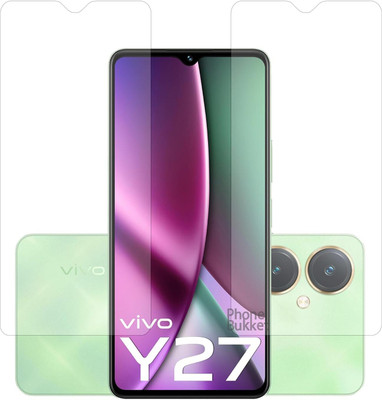 NIMMIKA ENTERPRISES Tempered Glass Guard for Vivo Y27 4G(Superior protection | High-quality material | Clear and smooth surface | Thin and lightweight | Easy to install)(Pack of 2)
