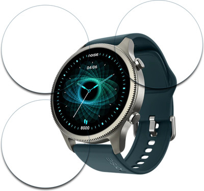 MUTAALI Tempered Glass Guard for Noise NoiseFit Halo smartwatch(Pack of 3)