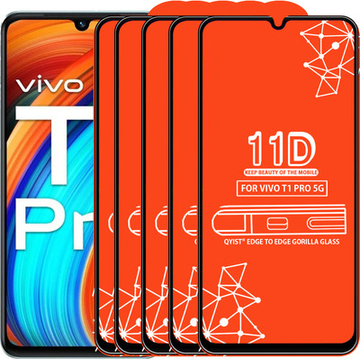 Qyist Tempered Glass Guard for Vivo T1 Pro 5G(Pack of 5)