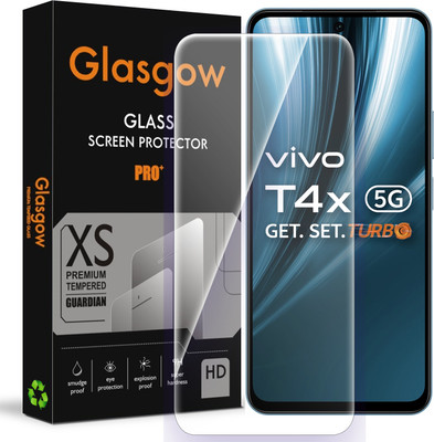 Glasgow Tempered Glass Guard for vivo T4x 5G(Pack of 1)