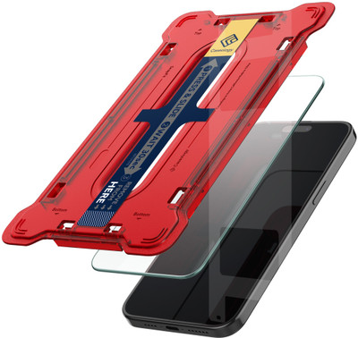 Caseology by Spigen Tempered Glass Guard for Apple iPhone 15 Pro(Pack of 2)