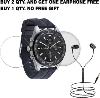 SOMTONE Tempered Glass Guard for LG WATCH W7 SMART WATCH BUY 2 QTY AND GET ONE EARPHONE FREE(Pack of 1)