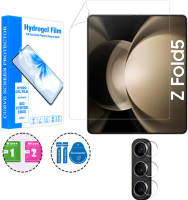 ARBAN Front and Back Screen Guard for Samsung Galaxy Z Fold5 5G (1 HYDROGEL SCREEN PROTECTOR WITH 1 CAMERA LENS PROTECTOR)(Pack of 1)