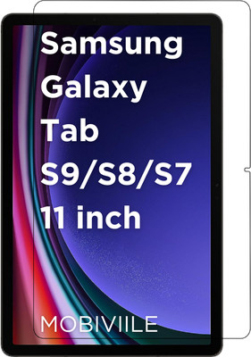 MOBIVIILE Tempered Glass Guard for Samsung Galaxy Tab S9 11 inch, Samsung Galaxy Tab S8, Samsung Galaxy Tab S7(Pack of 1)