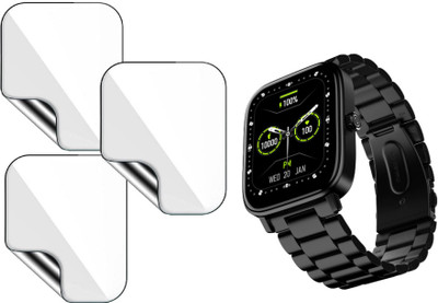 MUTAALI Tempered Glass Guard for Noise ColorFit Icon 2 Elite Smartwatch(Pack of 3)