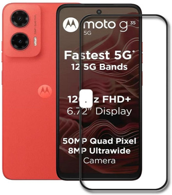 COVJ Tempered Glass Guard for Motorola G35 5G, Moto G35 5G, Motorola Moto G35 5G(Pack of 1)
