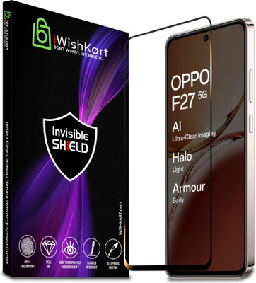iWishKart Tempered Glass Guard for Oppo F27 5G, Oppo F27, gen_pk1, Military grade Edge to Edge gorilla glass(Pack of 1)