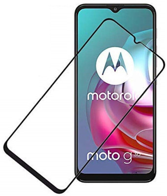 SkyTree Edge To Edge Tempered Glass for Motorola Moto G10 / Moto G30(Pack of 1)