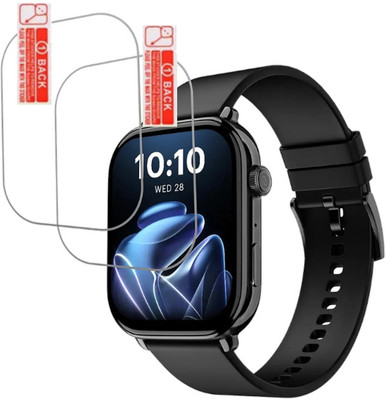 MUTAALI Tempered Glass Guard for Noise ColorFit Pulse 4 Max Smart watch screen protector(Pack of 2)