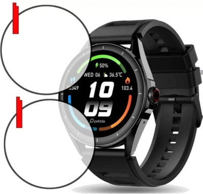 KHWABEEDA Tempered Glass Guard for PEBBLE COSMOS VALOR SMART WATCH TEMPERED GLASS ( PACK OF 2)(Pack of 2)