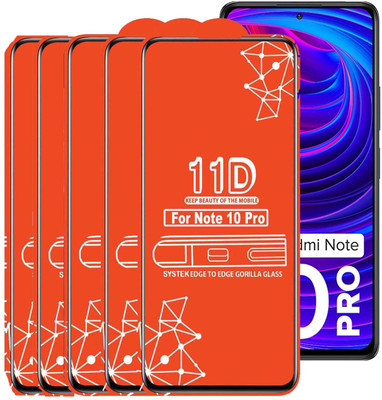 Systek Tempered Glass Guard for Redmi Note 10 Pro(Pack of 5)