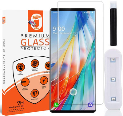 STP FEEL Tempered Glass Guard for LG Wing Advanced UV Edge to Edge Screen Protector Guard With Installation Kit(Pack of 1)