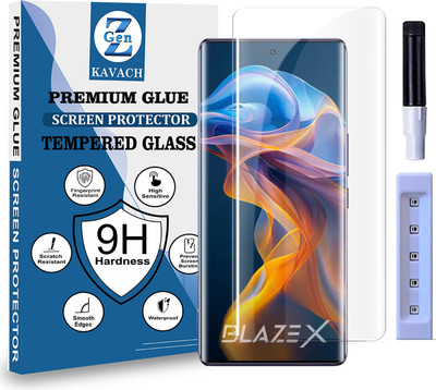 Genz Kavach Tempered Glass Guard for Lava Blaze X, lava blaze x 5g, LAVA BLAZE X 5G Premium Technology UV Glass with Installation Kit(Pack of 1)