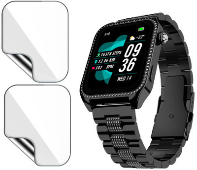 MUTAALI Tempered Glass Guard for Fire-Boltt Xelor Smartwatch(Pack of 2)