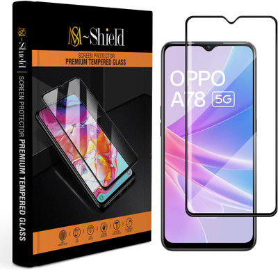 MS-Shield Tempered Glass Guard for OPPO A78 5G(Pack of 1)