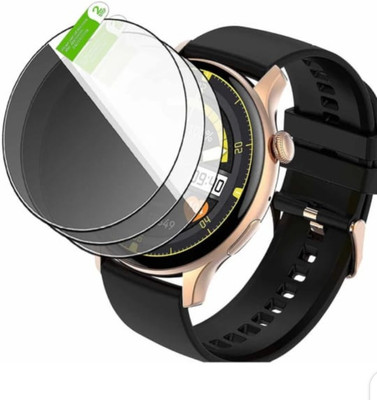 DOWRVIN Tempered Glass Guard for PEBBLE SPECTRA PRO (R) SMART WATCH TEMPERED GLASS ( PACK OF 3)(Pack of 3)