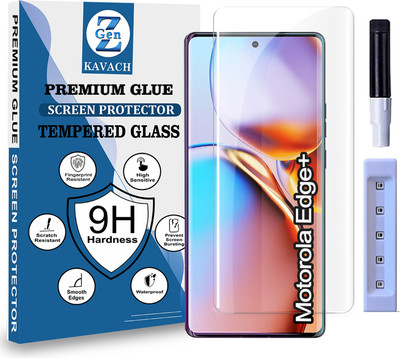 Genz Kavach Tempered Glass Guard for Motorola Edge + 5G, motorola edge plus (2023) 5g, MOTOROLA EDGE PLUS (2023) 5G Premium Technology UV Glass with Installation Kit(Pack of 1)
