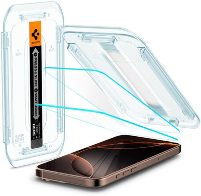 Spigen Tempered Glass Guard for iPhone 16 Pro Max(Pack of 2)