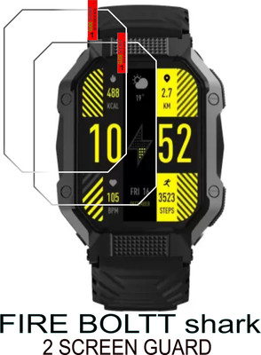 ICROMECK Tempered Glass Guard for Fire-Boltt Shark SMARTWATCH(Pack of 2)