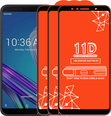 Qyist Tempered Glass Guard for Asus Zenfone Max Pro M1(Pack of 3)