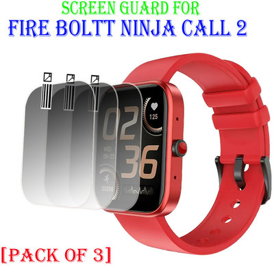 HIDEOUS Tempered Glass Guard for FIRE BOLTT NINJA CALL 2(Pack of 3)
