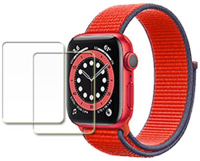 MUTAALI Tempered Glass Guard for Apple Watch Series 6 Aluminum SMARTWATCH(Pack of 2)