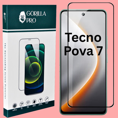 GORILLA PRO Tempered Glass Guard for Tecno Pova 7 5G, Tecno Pova 7(Pack of 1)