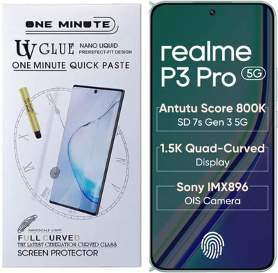 GORILLA PRO Tempered Glass Guard for Realme P3 Pro 5G, ( Primium Quality Uv Glass )(Pack of 1)