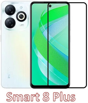 AB PRIME Edge To Edge Tempered Glass for Infinix Smart 8 Plus(Pack of 1)