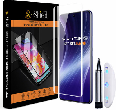 MS-Shield Tempered Glass Guard for Vivo T4R 5G, Advanced HD+ Curved UV Gorilla Glass Protection(Pack of 1)