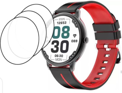 DOWRVIN Tempered Glass Guard for - PEBBLE MAGNUM SMART WATCH TEMPERED GLASS ( PACK OF 3)(Pack of 3)