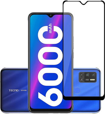 VOSKI Tempered Glass Guard for Tecno Spark 6 Air 9H Hardness HD + Super D Anti Scratch Tempered Glass(Pack of 1)