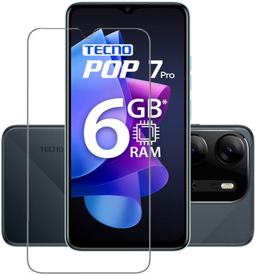 INFINITYWORLD Tempered Glass Guard for Tecno POP 7 Pro(Pack of 1)