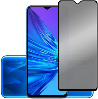 VOSKI Tempered Glass Guard for Realme C35 Full Coverage Anti-Spy 9H Hardness Screen Protector(Pack of 1)