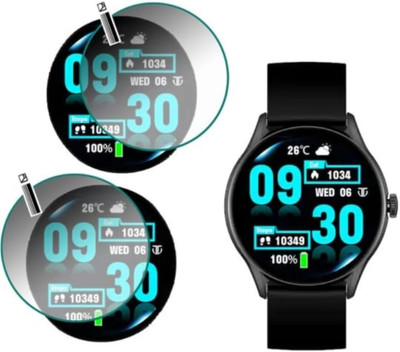 KHWABEEDA Tempered Glass Guard for TITAN EVOKE SMART WATCH (PACK OF 2)(Pack of 2)